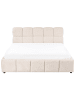 Beliani Doppelbett NOYON in Beige - (W) 180 x (H) 99 x (L) 217 cm