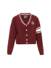 DreiMaster Women Cardigan in wine red offwhite