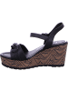 Marco Tozzi Keilsandalette in BLACK