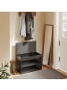 SoBuy Schuhbank in Matt-Schwarz - (W) 30 x (H) 43 x (L) 60 cm
