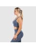 SMILODOX Sport BH Solid Scrunch in Blau