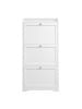 VASAGLE Schuhschrank Siren in Weiß - (B)60 x (H)121.2 x (T)24 cm