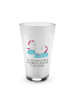 Mr. & Mrs. Panda Glas Einhorn Sekt mit Spruch in Transparent