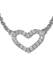 SilberDream 925 Silber Damen SilberDream Halsketten Herz  ca. 42cm + 5cm Verlängerung