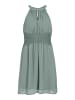 Vila Lockeres Sommer Dress Stickerei Kleid mit Neckholder in Grün
