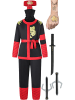 Corimori Ninja Kostüm für Kinder mit Schwert in Rot