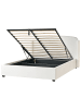 Beliani Doppelbett BERNAY in Weiß - (W) 190 x (H) 115 x (L) 219 cm