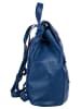 Samantha Look City-Rucksack echt Leder in blau