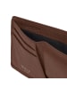 Redolz Leather Essentials QF kleine Geldbörse RFID Leder 10,5 cm in cognac