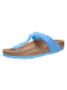 Birkenstock Tieffußbett Pantolette in blau