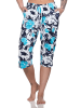 NORMANN Capri Schlafanzughose ¾langMix & Match - 79758 in hellblau