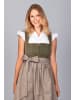 Edelnice Midi Dirndl Emilia Grün Cord in grün