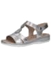 Caprice Sandalette in SILVER METAL.