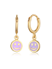 Elli Ohrringe 925 Sterling Silber mit Smiling Face in Gold