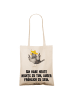Mr. & Mrs. Panda Henkeltasche Rabe Sombrero mit Spruch in Creme