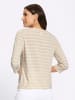 WITT WEIDEN 3/4-Arm-Shirt in ecru-sand-gemustert
