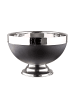 Fink Punchbowl "Andor" in Schwarz/ Silber - H. 21,5 cm - D. 32 cm