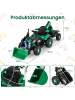 COSTWAY Elektro Traktor mit Anhänger & Schaufel in Grün