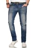 Alessandro Salvarini Jeans A. Salvarini Herren Jeans Blau Multi AS080-AS086 in Dunkelblau