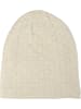 styleBREAKER Feinstrick Beanie Mütze in Creme-Beige