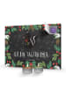 Mr. & Mrs. Panda Adventskalender Stinktier Blume mit Spruch in Kreidetafel