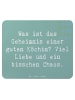 Mr. & Mrs. Panda Mouse Pad Spruch Köchin Chaos mit Spruch in Meeresbrise