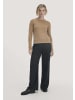 Hessnatur Strick Pullover Regular in dunkles camel