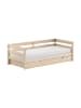 58 aufm Kessel KOJENBETT Kelda 90x200 mit Umrandung Kiefer Massivholz Milky Pine