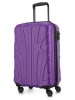 suitline Handgepäckkoffer 55x35x20 cm Carry-On 55cm Hartschale 34 L in Lila