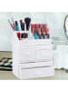 relaxdays Makeup Organizer in Weiß