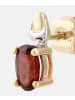 Diamant L'éternel Ohrringe aus 375 Gelbgold mit Granat