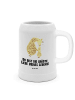 Mr. & Mrs. Panda Bierkrug Giraffe Kind mit Spruch in Weiß