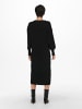 ONLY Oversized Langarm Strickkleid ONLNEW TESSA in Schwarz