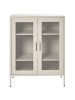 Beliani Sideboard WAKATIPU in Beige - (W) 80 x (H) 102 x (L) 40 cm