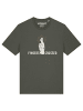 wat? Apparel T-Shirt Fingers crossed in Khaki