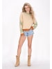 IZIA Women Sweatshirt in Beige