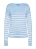 SANIKA Damen Pullover in HELLBLAU WEISS