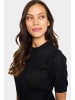 SAINT TROPEZ Strickpullover MilaSZ Gerade Passform in Black