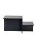CALICOSY Couchtisch HARMONY in Schwarzes - (W) 77  x (H) 40  x (L) 40  cm