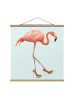 WALLART Stoffbild - Jonas Loose - Flamingo mit High Heels in Orange