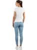 Janice 4 x Damen T-Shirt hochgeschlossen Nice in Weiß