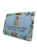Mr. & Mrs. Panda Tee Adventskalender Hund Blume mit Spruch in Eisblau