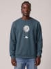 wat? Apparel Sweatshirt Funny Spaceman in Petrol