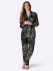 WITT WEIDEN Pyjama in schwarz-champagner-bedruckt