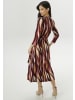 Aniston SELECTED Jerseykleid in camel-bordeaux-beige-braun-rosa