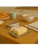 Excellent Houseware Butterdose aus Edelstahl in Silbern, 16 x 4 x 10 cm