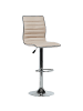 Beliani 2er-Set Drehhocker LUCERNE in Beige/Silber