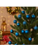 Home&Styling Collection Glas-Weihnachtskugeln, 16 Stück in Blau, (B) 20,1 x (H) 29,8 x (L) 20,1 cm