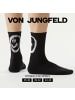 von Jungfeld Tennissocken SMILEY in Schwarz
