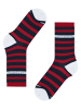 Burlington Socken Colour-Block Stripe in Marine